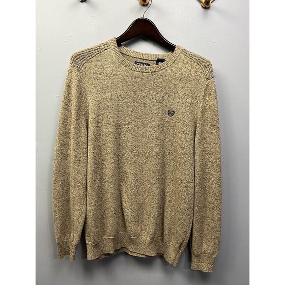 Chaps By Ralph Lauren Pull Over Sweater Mens Medium‎ Tan/Brown Neutral - Picture 1 of 7